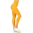 thumbnail image 2 of Women's Lightweight Control Stretch High Waist Capri Solid Workout Yoga Leggings, 2 of 4