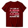 thumbnail image 5 of Pompotops Mode Femmes Tops Funny Printe CasualFit Tee Shirts Blouse Chemise Imprimée, 5 of 5