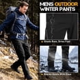 thumbnail image 4 of FEN AI Fleece Lined Hiking Snow Pants for Men Waterproof Warm Softshell Trousers Ski Pants Windproof Cargo Pants for Winter Outdoor, 4 of 8