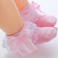 thumbnail image 6 of Travelwant 4Pairs Toddler Lace Socks Baby Ruffles Socks Comfortable Baby Girls Lace Socks Infant Newborn Lace Socks, 6 of 7