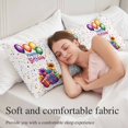 thumbnail image 5 of Happy Birthday Body Pillow Covers, Colorful Balloon Gifts Patterns Soft Breathable Throw Pillow Cases with Invisible Zipper, Decorative Pillowcase Pillows Protectors for Sofa Bed Couchair 20"x54", 5 of 9
