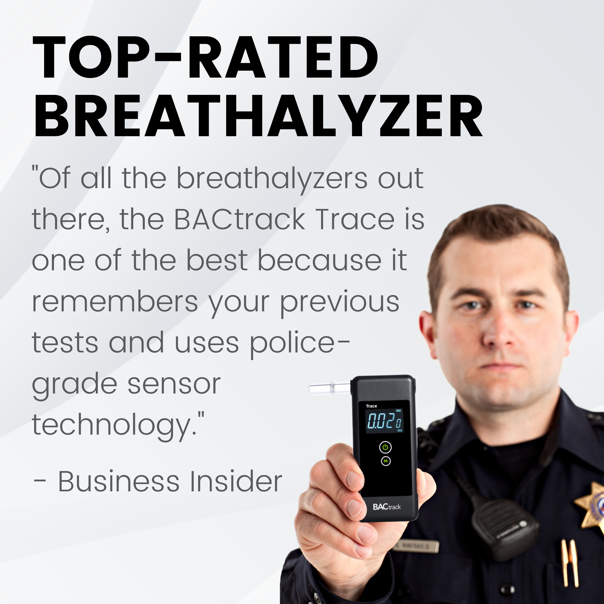 BACtrack Trace Breathalyzer | Professional-Grade Accuracy | DOT & NHTSA Compliant | Portable Breath Alcohol Tester for Personal & Professional Use - image 4 of 9