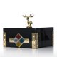 thumbnail image 1 of Caja de joyería cuadrada (Golden - Deer Large Size) Caja de almacenamiento Collar de anill MABOTO Joyero hecho con material compuesto., 1 of 7