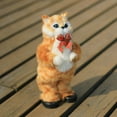 thumbnail image 3 of Gato eléctrico de simulación, lindo, amarillo, cantando y bailando, muñeco de gato, regalo para niños, juguetes interactivos, regalo., 3 of 8