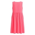 thumbnail image 5 of Iyufng Dresses for Women Summer Linen Solid Casual Round Neck Sleeveless Dress with Pocket, 5 of 8