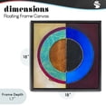 thumbnail image 4 of Stupell Industries Modern Nautical Split Circle Black Floating Frame Canvas Art, 18 x 18, by Matthew Finger, 4 of 8