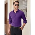thumbnail image 5 of sogami Men's Stain-Resistant Slim Fit Dress Shirts Long Sleeve Stretch Button Down Shirt, 5 of 7
