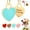 Blue, variant on Pet Artist Cute Heart Shape Pet ID Name Tag Personalized Dog Cat Puppy Tags Stainless Steel