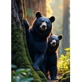 thumbnail image 4 of Forest Scene Banner with Two Bears and Giant Tree Party Decoration Background Backdrop Photography Props for Events Nature Themed Parties Wilderness Celebrations, 4 of 4