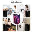 thumbnail image 4 of DouZhe 50L Rectangular Laundry Basket, Cyberpunk Futuristic Portrait Prints Waterproof Foldable Laundry Hamper with Aluminum Handles, 4 of 6