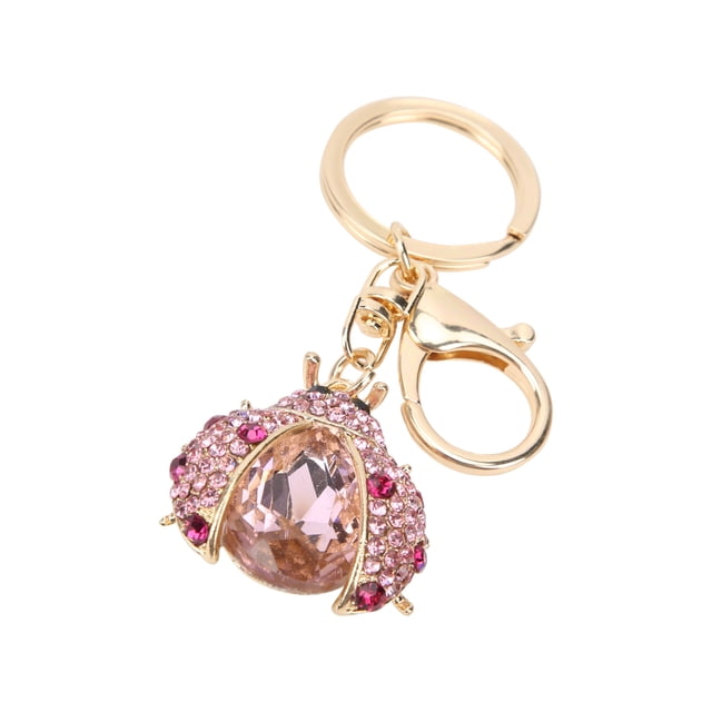 Ladybug Backpack Charm, Cute Ladybug Key Chains Women's Bling Animal Key Ring Ladybug Animal Keyring For Christmas Day For Mother's Day