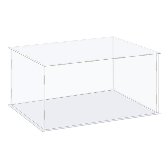 Estuche Caja Acrílico Transparente Unique Bargains Vitrina 41x36x21cm