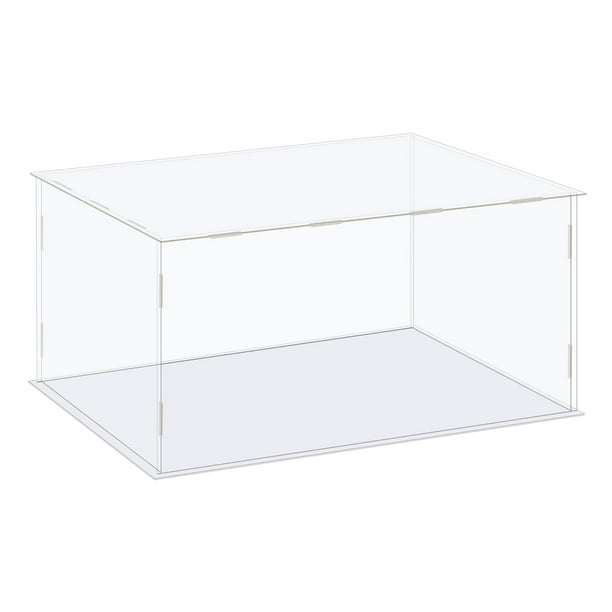 Estuche Caja Acrílico Transparente Unique Bargains Vitrina 41x36x21cm