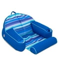 thumbnail image 3 of Big Joe Lazy Lounger No Inflation Needed Pool Float with Headrest and Footrest, Blurred Blue Double Sided Mesh, Quick Draining Fabric, 3.5 feet Lounger, 3 of 7
