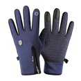 thumbnail image 1 of LOVIVER Hiver Extérieur Randonnée Sportive Gants Écran Tactile L Bleu Marine K146, 1 of 8