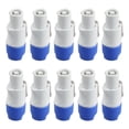 thumbnail image 1 of 10 Conectores Powercon Macho de 3 Pines, Conector Entrada Señal para Haz Luz, Salida Potencia Luz Escenario, 1 of 5