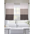 thumbnail image 4 of Dark Brown Pink Sheer Curtains 2 Panels Set Retro Flower Pattern Ethnic Style Abstract Sheer Window Curtains Light Filtering Rod Pocket Voile Drapes for Bedroom Living Room 52"x54", 4 of 8