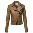 thumbnail image 4 of FashionOutfit Women's Classic Belted Biker Jacket, 4 of 4