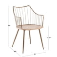 thumbnail image 6 of LumiSource Antique Copper Metal, White Washed Wood Winston Chair, 6 of 11