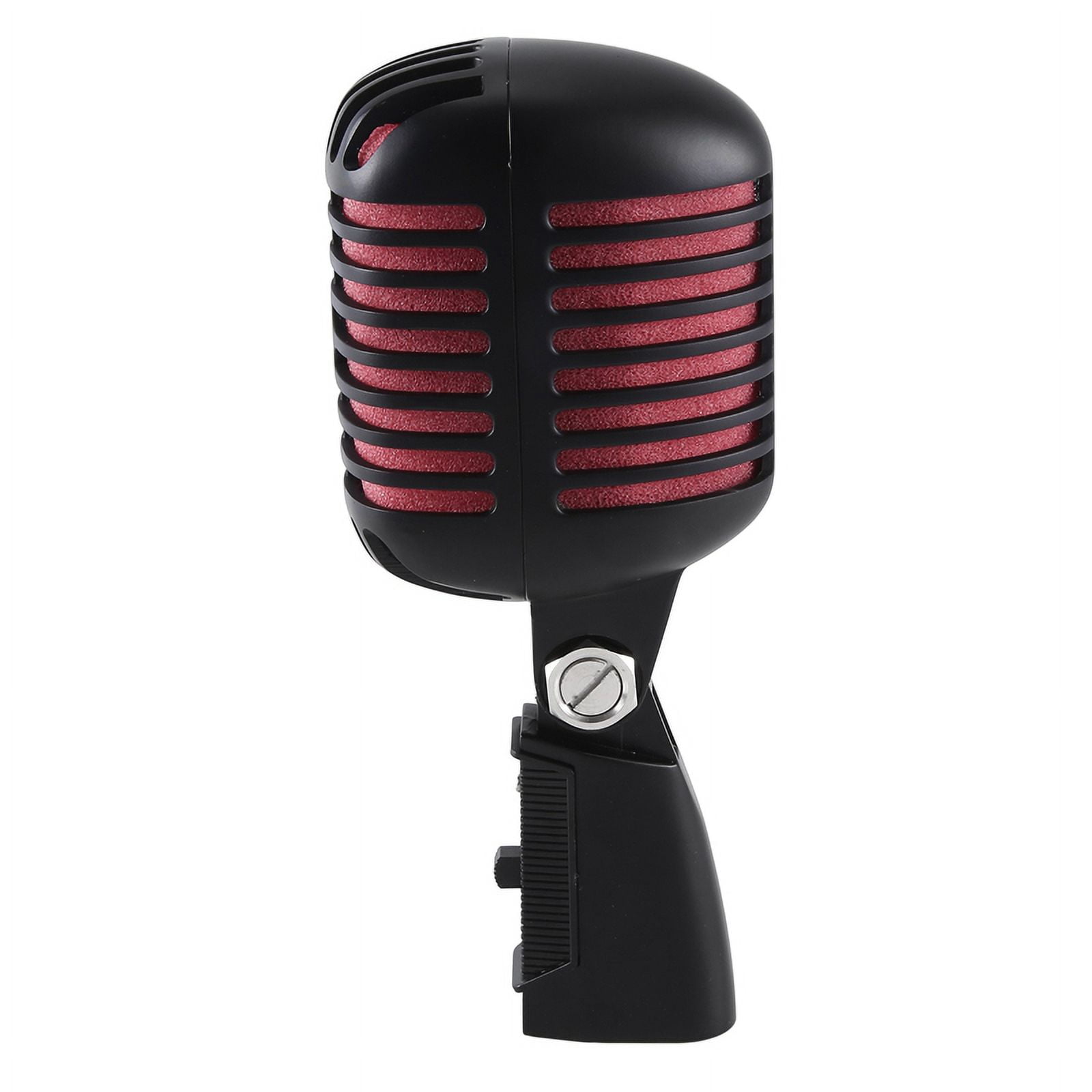 Microphone vocal dynamique rétro classique, microphone de bureau vintage,  angle réglable, micro à condensateur filaire rétro Plug and Play pour scène