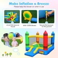 thumbnail image 7 of Infans Inflatable Bounce House w/Slide & Large Jumping Area, 550W Blower for Backyard, 7 of 7