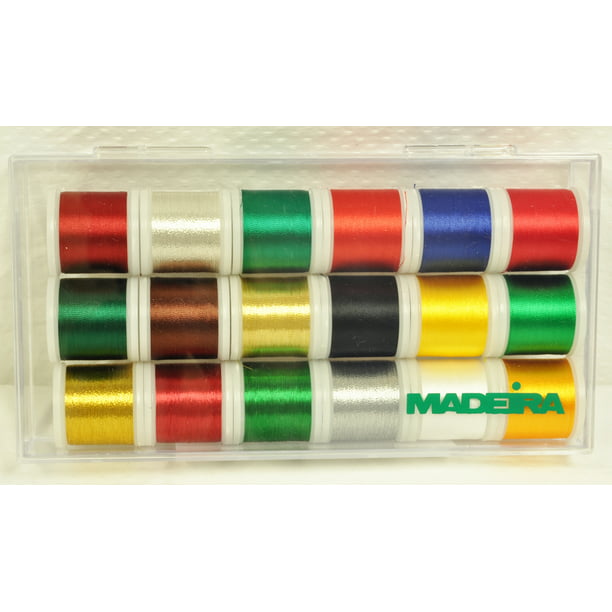 Madeira 18 Spool Christmas Collection Madeira Rayon Thread 8040CC