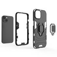 thumbnail image 3 of Nalacover for iPhone 12 Pro/iPhone 12 6.1 inch Case,Luxury Heavy Duty Armor Dual Layer Protective TPU Bumper Magnetic Finger Ring Kickstand Shockproof Dustproof Non-Slip Slim Back Phone Cover.Black, 3 of 11