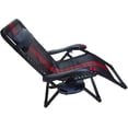 thumbnail image 3 of Zero Gravity Lounge Chair Cup Holder Tray With Mobile Phone Slot, Clip On Side Recliner Cup Table - Black, 3 of 4