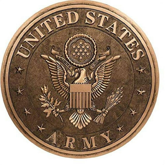 Spoontiques - Garden Décor - U.S. Army Bronze Tone Stepping Stone