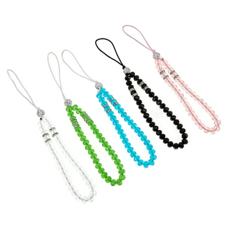 Image of 5 Pcs Phone Lanyard Beaded Chains Wrist Strap Cell Anti-lost Mobile Straps Telephone