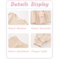 thumbnail image 5 of 2T Baby Girls Clothes 3T Girls Fall Winter Outfits Set Solid Color Toddler Girl Long Sleeve Sweatshirt Top Pants Set Apricot, 5 of 5