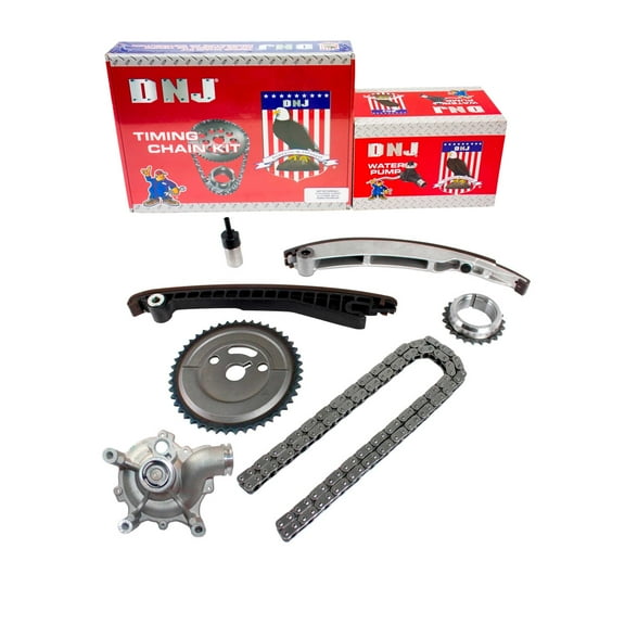 DNJ TK826WP Timing Chain Kit with Water Pump Fits Cars & Trucks 02-08 Mini 1.6L L4 SOHC 16V
