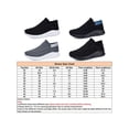 thumbnail image 2 of Gomelly Mens Sock Sneaker Sport Walking Shoes Breathable Flats Lightweight Sneakers Fitness Workout Athletic Casual Shoe Black White 8.5, 2 of 9