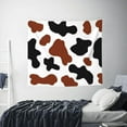 thumbnail image 6 of Balery Brown Black Cow Pattern Tapestry 60x51 Inches - Large Wall Hanging Tapestry for Bedroom, Living Room, Dorm Decor - Artistic and Aesthetic Room Decor, 6 of 9