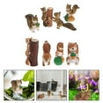 thumbnail image 3 of 8 Pcs Squirrel Figurine Ornament Squirrel Shape Garden Decor Micro Landscaping Decor, 3 of 9