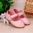 thumbnail image 6 of GiLiling Flats for Girls, Mary Jane Dress Shoes, Closed-Toe Ballet Flats with Scalloped Bow, Flat Heel for School Formal Occasions (Pink, 5-5.5 Years), 6 of 6