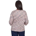 thumbnail image 2 of Alfred Dunner Womens Petite Space Dye Split Hem Top, 2 of 6