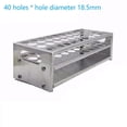 thumbnail image 1 of Aluminum Test Tube Holder Rack 40 Hole 3 Layer for 18.5-22.5mm Tubes, 1 of 6
