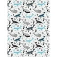 thumbnail image 6 of Whales Throw Blanket Lightweight Warm Flannel Fleece Blankets Cozy Soft Air Conditioning Blanket Gifts for Women Men Girls Boys 80"x60", 6 of 6