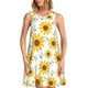 thumbnail image 1 of Fotbe Sunflowers Vestido de Verano sin Mangas para Mujer – Vestido Midi Línea A, Estilo Camiseta Floral, Vestido Playero Casual y Fluido, 1 of 7