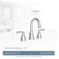 thumbnail image 4 of Moen Essie 84716SRN Widespread Bathroom Faucet Brushed Nickel, 4 of 4