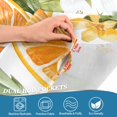 thumbnail image 5 of Yayeee Kitchen Curtains Tier Set of 2 Light Filtering 57"x36" Over Sink Window Panels, Orange Watercolor Bees, 5 of 7