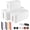 White, variant on 3 Pack Management Box with 18 count Management Set - Large & Medium & Small Organizer Box to Wires & Power Strips | TV Cord Organizer Box | for & Office, White