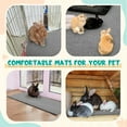 thumbnail image 5 of Duslogis Rabbit Scratch Mat 6.56 ft Self Adhesive Bunny Scratching Pad Cuttable Rabbit Cage Liner for Claws and Teeth Care Cat Guinea Pig Small Animal Chewing Sleeping Nesting Rug (Gray), 5 of 7