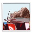 thumbnail image 4 of Stupell Industries Dogs Driving Convertible Car Clear Blue Sky Graphic Art White Framed Art Print Wall Art, Design by Noah Bay, 4 of 5
