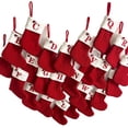 thumbnail image 2 of Media neutral de la Navidad del bolso del caramelo de Navidad del bordado de punto rojo del alfabeto a granel al por mayor de encargo mini, 2 of 4