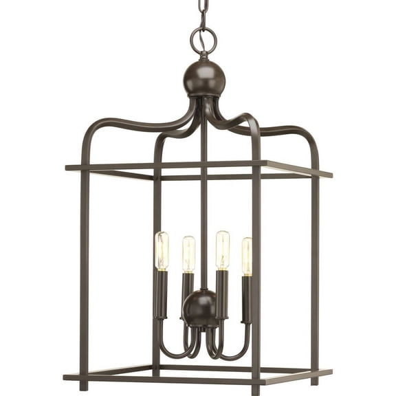 P500036-020-Progress Lighting-Assembly Hall - Pendants Light - 4 Light in Coastal style - 15 Inches wide by 26 Inches high-Antique Bronze Finish