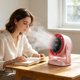 thumbnail image 4 of 100 Speeds High-Speeds Quiet Circulating Coolings Fan Duales-use Desktop And Wall Mounted Adjustable Mini Fan, 4 of 6
