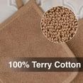 thumbnail image 5 of Ritz Terry Potholder & Hot Pad: Unparalleled Heat Resistant Durable 100% Cotton - Ergonomically Designed For Optimal Grip - Easy-Care Machine Washable Perfect For Your Kitchen - Mocha Brown 2-Pk, 5 of 5