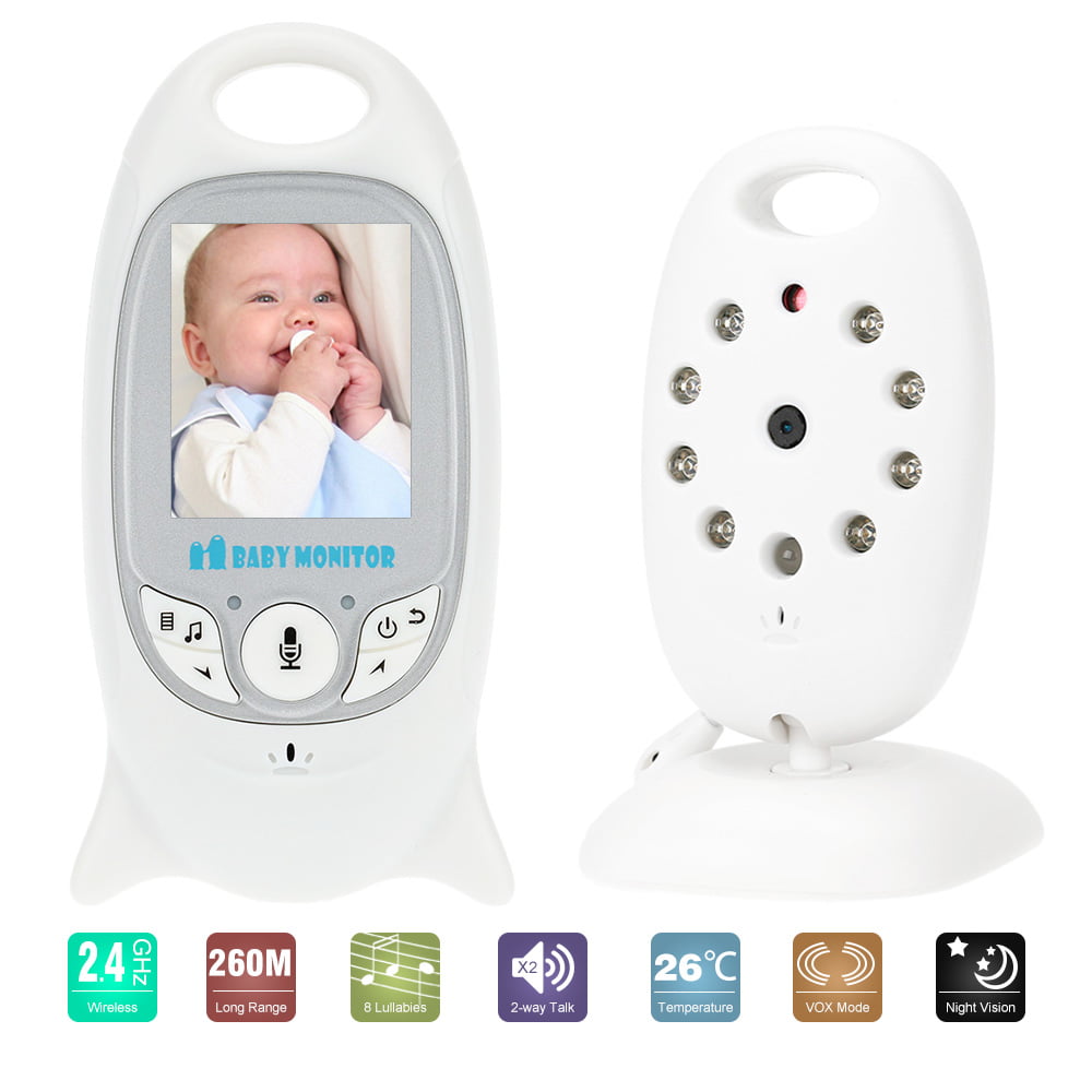 VB601 2.4GHz Wireless Digital Video Baby Monitor Night Vision Two Way Audio 